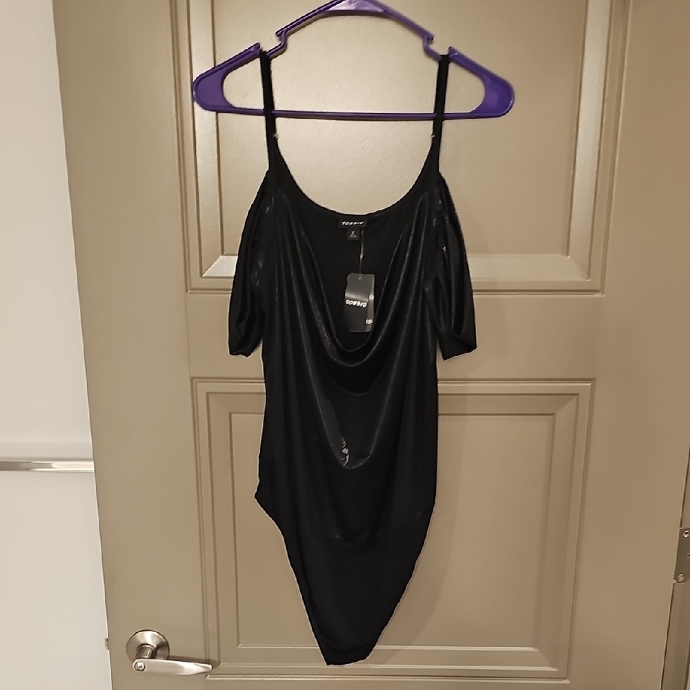 Torrid Deep Black Liquid Shine Bodysuit